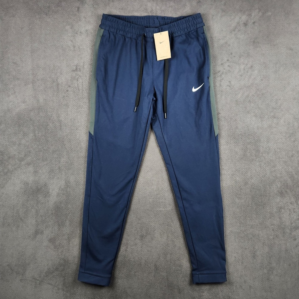 Nike Showtime Therma-FIT Basketball Pants Womens Medium Navy Fleece‎ FD1646-427